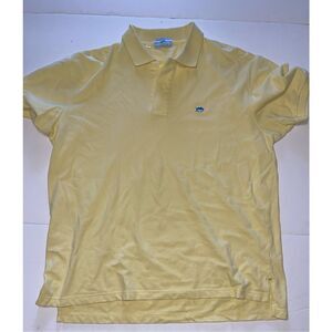NICE MENS SOUTHERN TIDE SHORT SLEEVE SKIPJACK Yellow  POLO SHIRT‎ SIZE XL 42